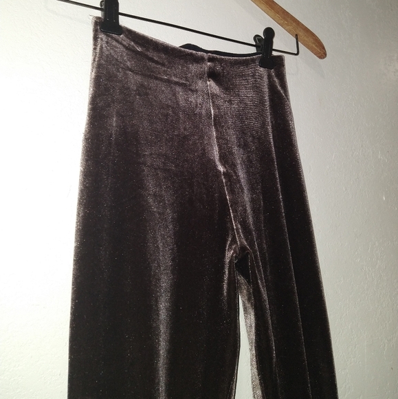 COMMANDO Brown Velvet High Rise Leggings - Picture 5 of 9